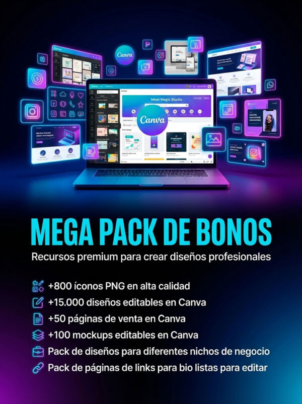 Bonus-Pack Ebook "Canva Cash" Canva desde Cero